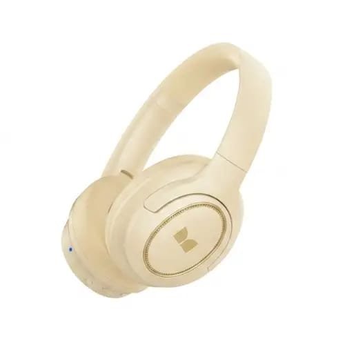 Monster Maxstar MQH07 Wireless Gaming Headphones | Beige Color | Low Latency Bluetooth | Over-Ear Gaming Headset with Deep Bass | For PC, Mobile, PS5
